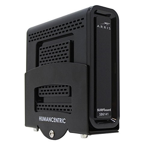 HumanCentric Cable Box and Modem Mount Adjustable Wall Mount for Small and Wide Devices Cable Boxes Modems DVD Players Streaming Media Devices Mount on The Wall Behind TV Hardware Included - Image 1