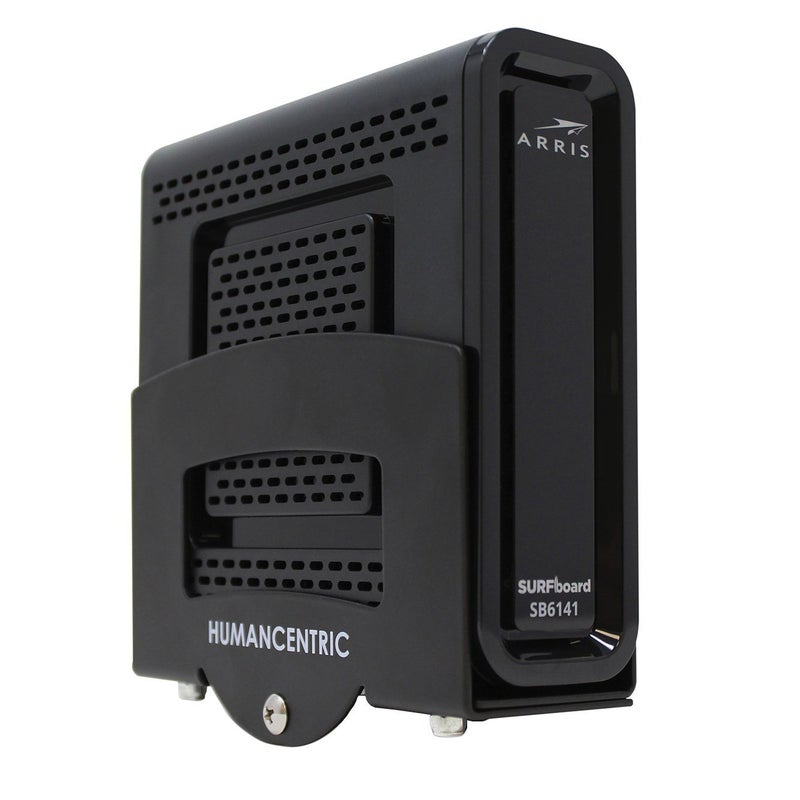 HumanCentric Cable Box and Modem Mount Adjustable Wall Mount for Small and Wide Devices Cable Boxes Modems DVD Players Streaming Media Devices Mount on The Wall Behind TV Hardware Included - Image 2