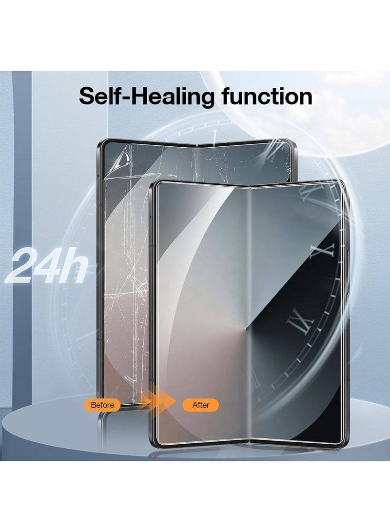 Wtech Samsung Galaxy Z Fold7 5G 2025 Front And Back With 360 Protector Transparent Film - Clear - Image 4