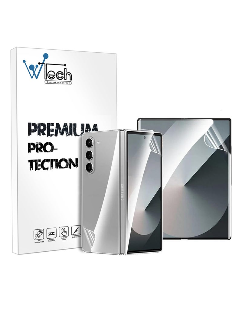 Wtech Samsung Galaxy Z Fold7 5G 2025 Front And Back With 360 Protector Transparent Film - Clear - Image 1