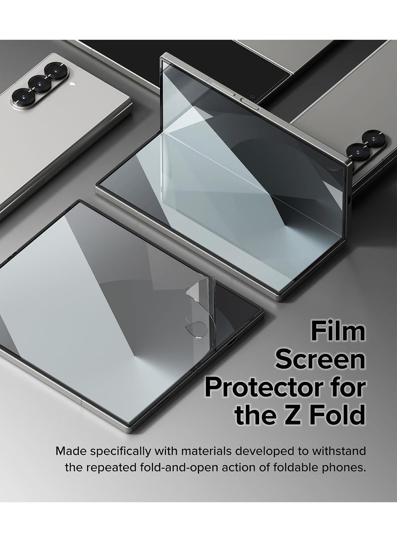 Wtech Samsung Galaxy Z Fold7 5G 2025 Front And Back With 360 Protector Transparent Film - Clear - Image 3