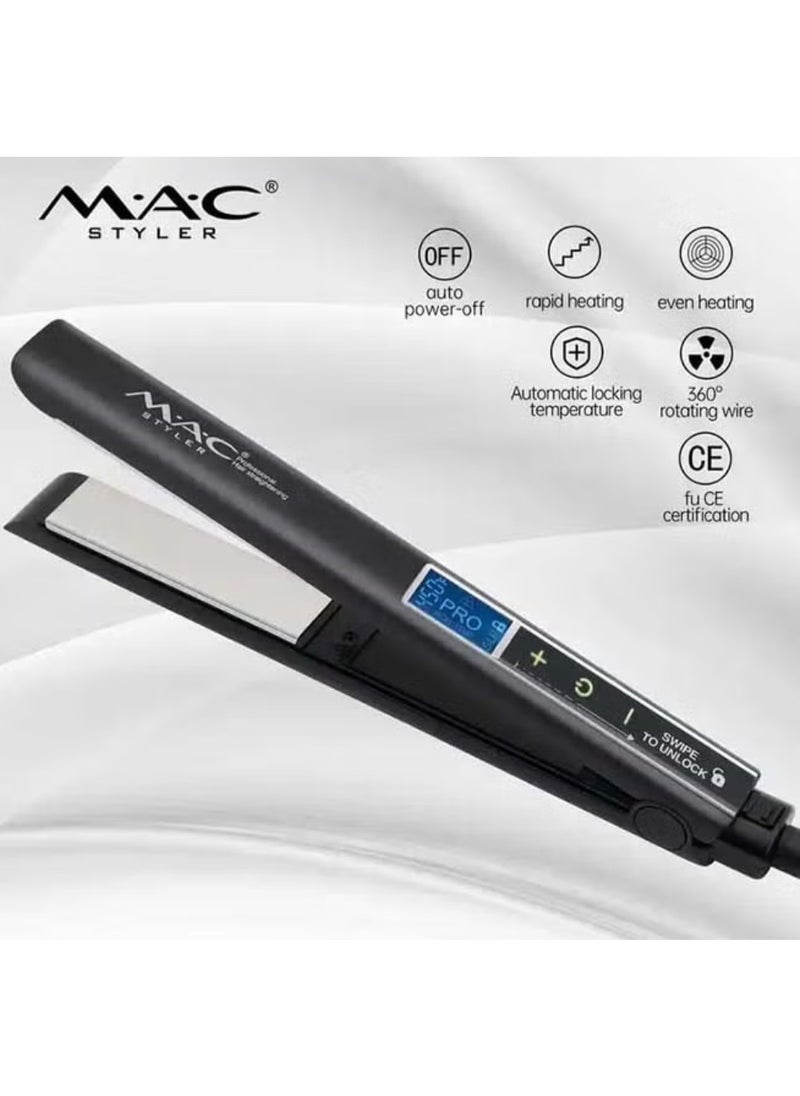 Mac Styler LCD Intelligent Touch Sensitive Hair Straightener Flat Iron  - Image 1