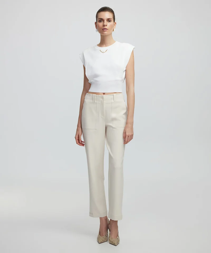 ابيكول Trousers With Wide Pockets