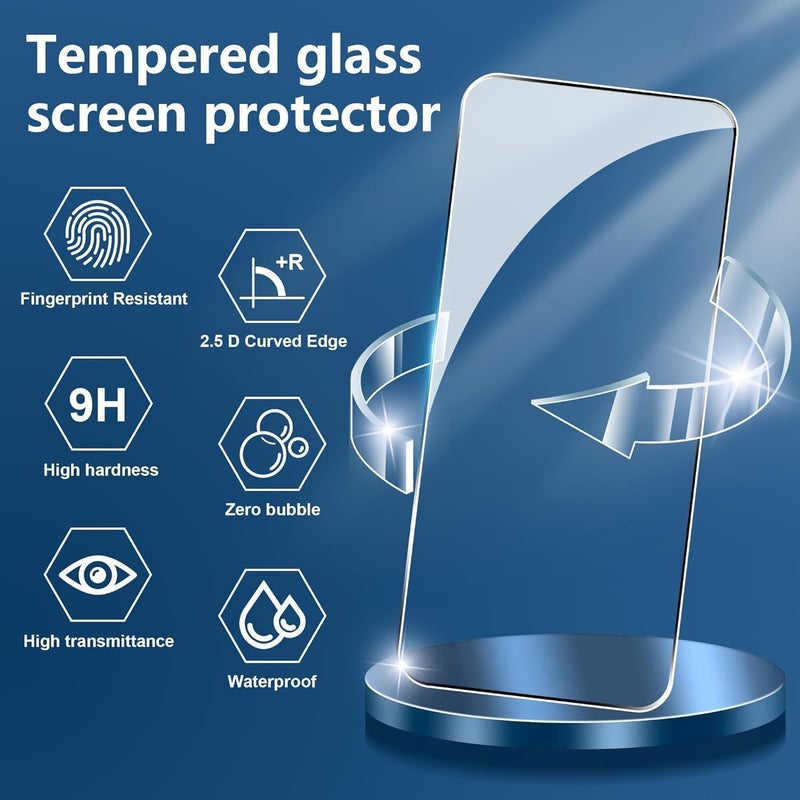FabeKee Tempered Glass Screen Protector Compatible For OnePlus 13s Black Cellphone With Edge-To-Edge Protector Coverage And Easy Installation Kit - Image 5