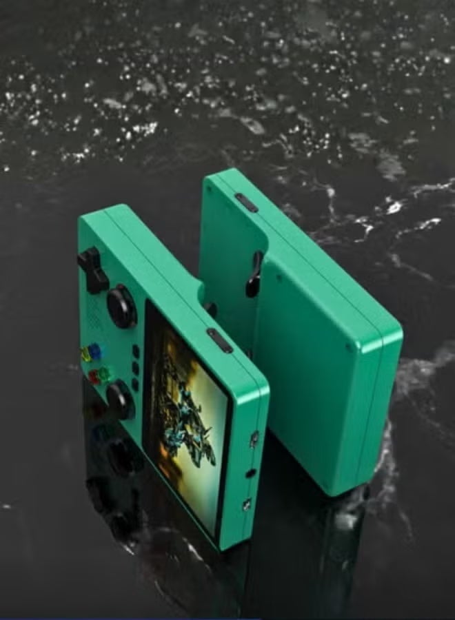 X6 Handheld Game Console, 3.5-inch IPS HD Display, 64GB Storage, Dual Joystick, Green - Image 3