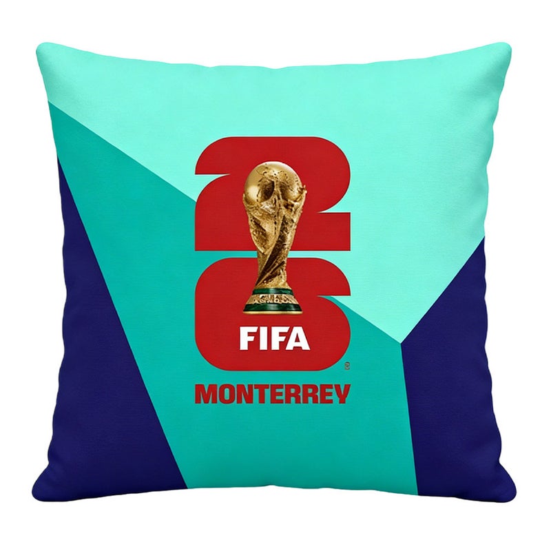 2026 World Cup Fan Home Decor Short Plush Linen Pillow Cover with Digital Football Print