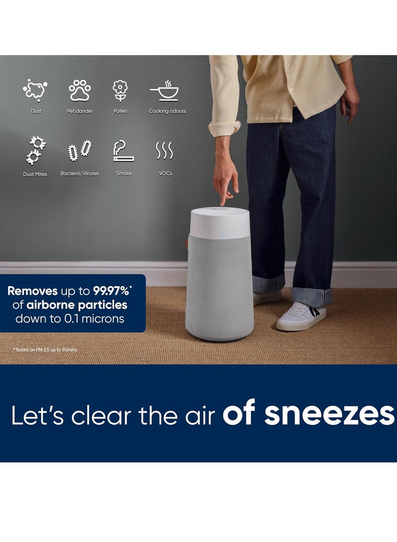 Blueair – Blue Max/Pure 3250i, Smart Air Purifier, Air Quality Sensor, HEPASilent Filter UpTo 48m² Room Removes 99.97% Pollen, Dust, Mould, Bacteria, Viruses|Activated Carbon Reduces VOCs, Odours - Image 5