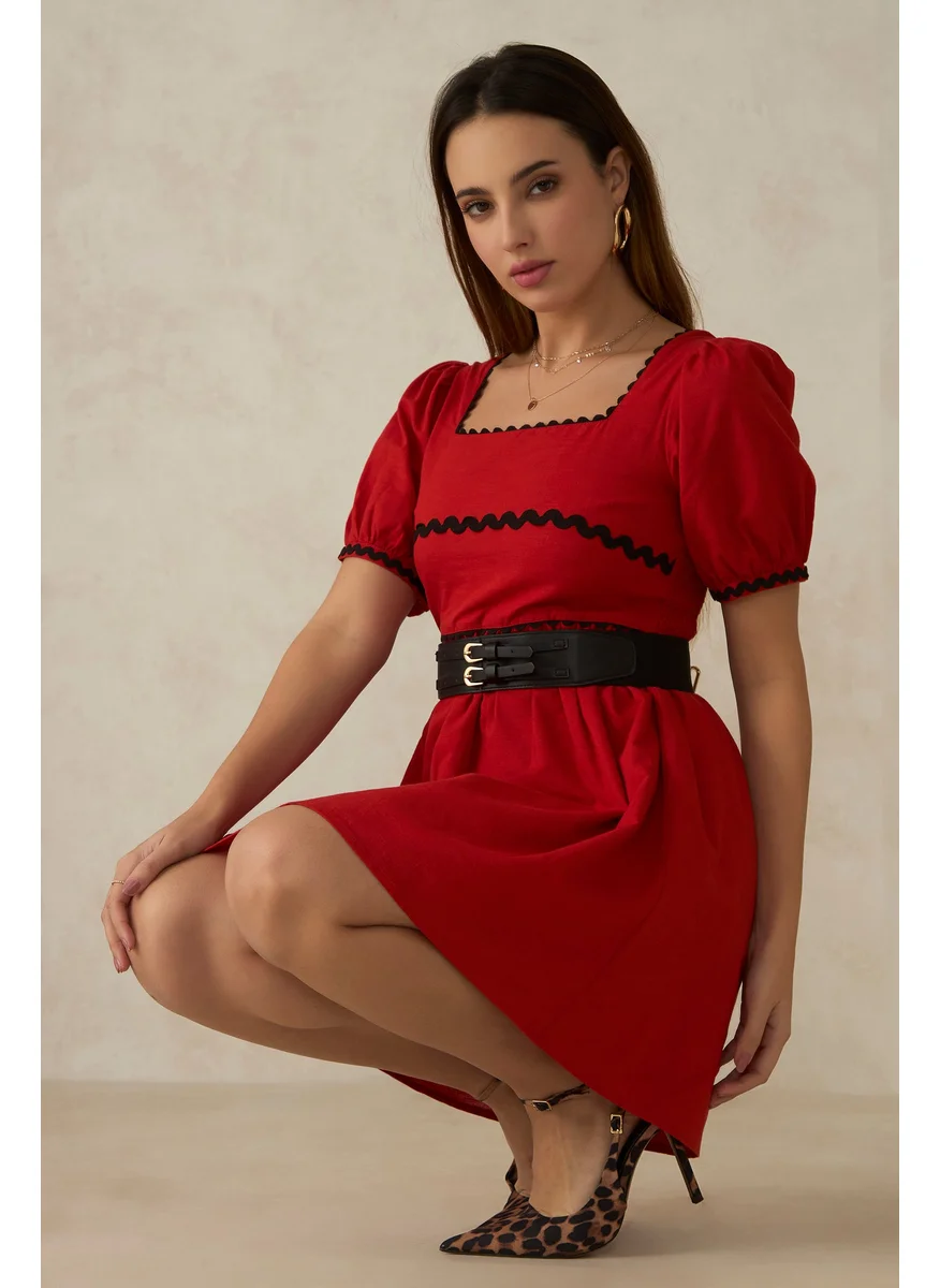 Virgio Sleeved Cotton Dress
