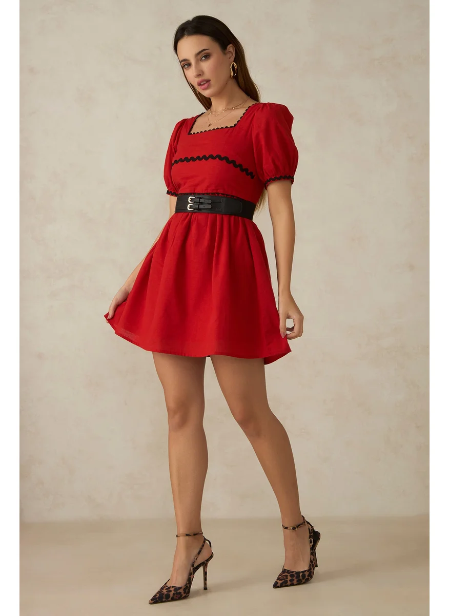 Virgio Sleeved Cotton Dress