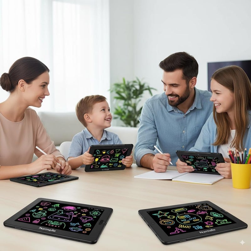 نورميل لوح كتابة نورميل LCD، شاشة ملونة، آمن على العين، محمول ومتين، مناسب للأطفال وجميع الأعمار، لعبة تعليمية وإبداعية. - Image 4