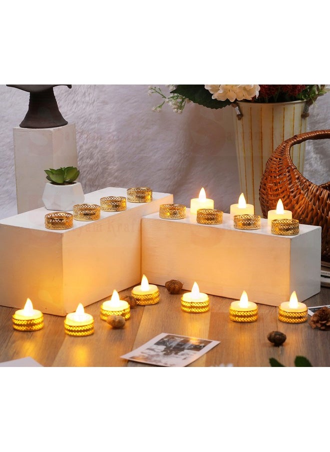 SATYAM KRAFT 12 Pcs Tealight Candle Holder Stands Round for Pooja thali Decoration Candle Stand Diya Stand for All Festive Pooja,Anniversary,Christmas,Wedding Decoration Item (Pack of 12, Golden) - pzsku/ZE6B92A5BFE30A6C14E29Z/45/_/1740118098/2fd3c983-73fa-47fe-9cb9-fe8cbef64870