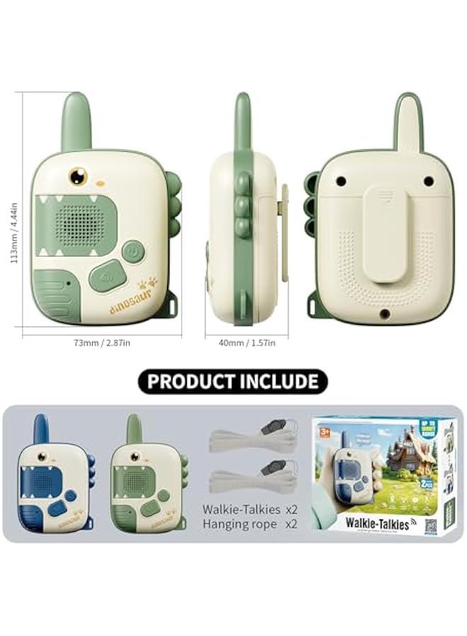 Arabest Kids Walkie Talkies Toys for Boys:Dinosaur Toys 2 Pack Birthday Gifts for 3 4 5-7 8 Year Old Boys Toys for 4 5 6 7 8-10 Year Old Camping Outdoor Games, Stocking Stuffers for Boys Girls - Image 4