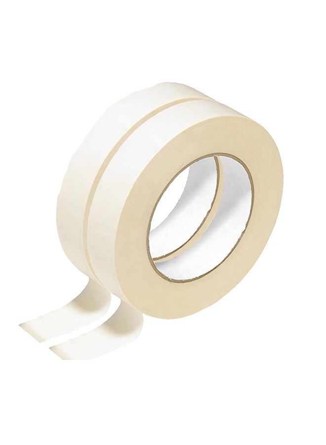 2 Pack White Artist Tape, Art Masking Artist Tape for Watercolor Painting Drafting Canvas Framing, Acid Free Low Tack Masking Tape 1 Inch Wide 40M  Long Total - Image 1