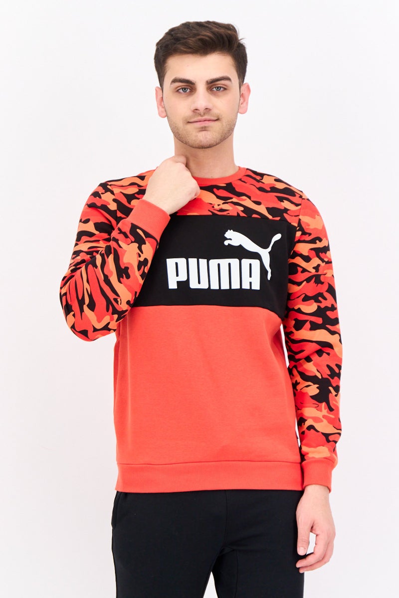 PUMA سويت شيرت رياضي للرجال بأكمام طويلة مناسب للخارج، متعدد الألوان - Image 1