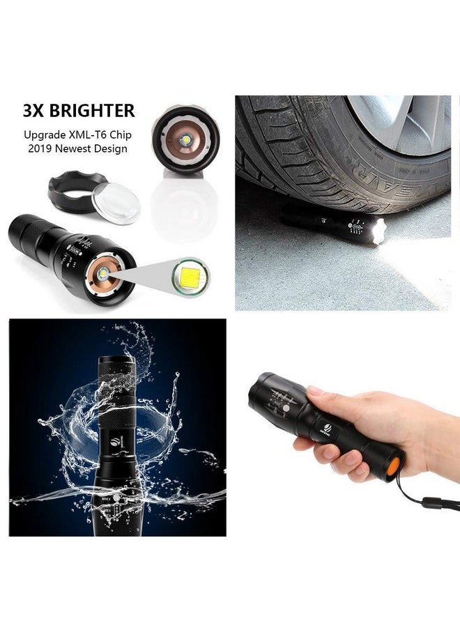 yIFeNG Dotcom Tactical Flashlight,Ultra Bright LED Flashlight with Adjustable Focus and 5 Light Modes for Camping Hiking Emergency (1 Pack)  - Image 5