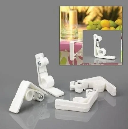 فافوري موتفاك Favorite Kitchen Table Latch Tongs Spring Table Cloth Holder 8 Pieces