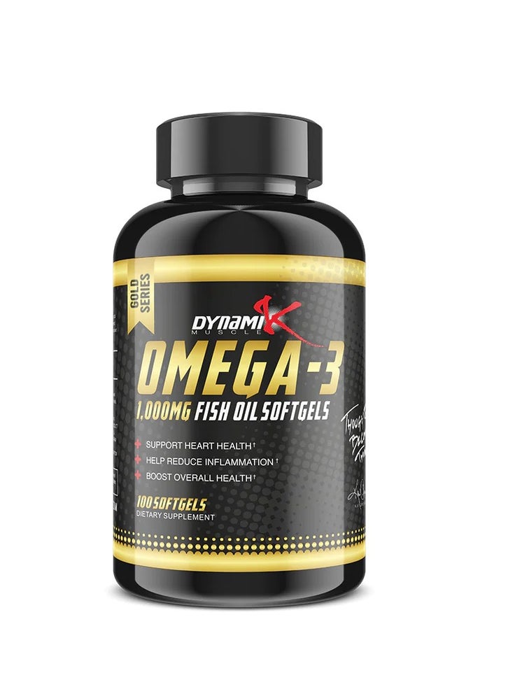 DYNAMIK MUSCLE Dynamik Gold Series Omega 3 Fish Oil 100 Softgel 