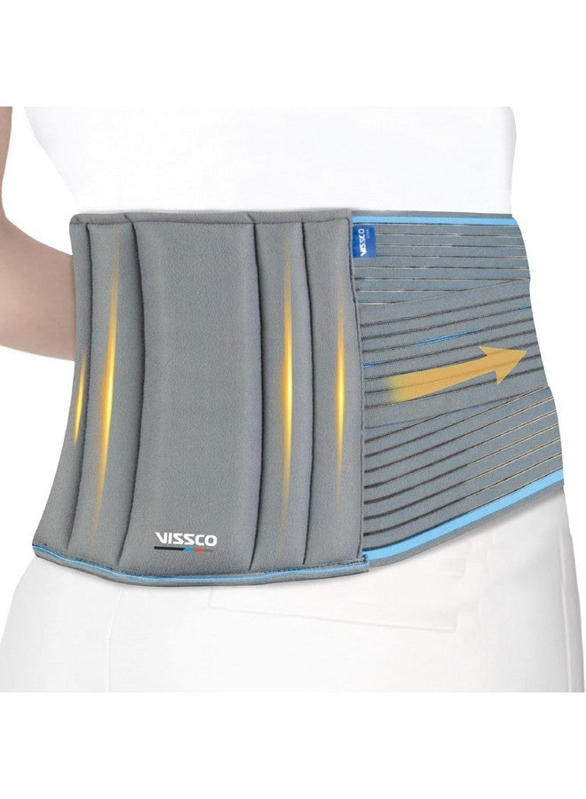 VISSCO Vissco Lumbocare (Lumbo Sacral Belt), Back Support Belt for the Spine & Relieves Pain, Lower Back Brace Support, Back Pain Relief, Can be used for Slip disc - Large (Grey)  - Image 1
