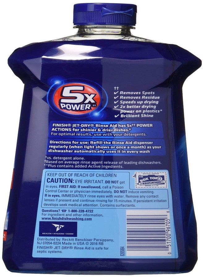Finish Jet-Dry Plus Dishwasher Rinse Aid 32 Fl Oz - Image 2