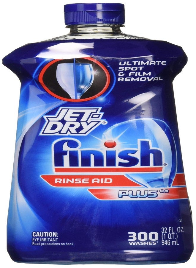 Finish Jet-Dry Plus Dishwasher Rinse Aid 32 Fl Oz - Image 1