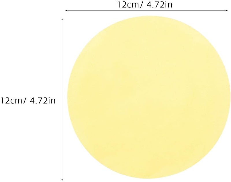 5pcs Gel Light Filters - 5" Yellow Plastic Sheets for Color Correction - Lighting Gels Warm Light Filters for Photography LED Lamps Downlights & Microlandscape Flashlight - Image 2
