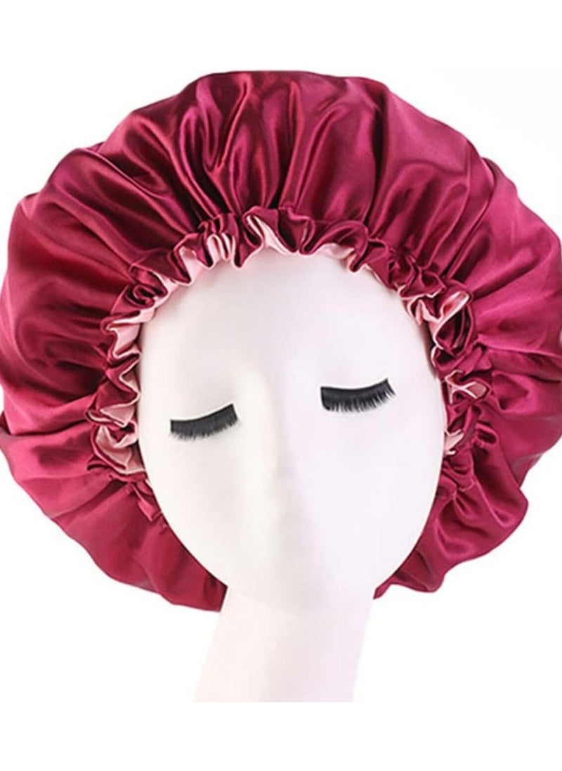 Bless Bless satin bonnet maroon  - Image 1