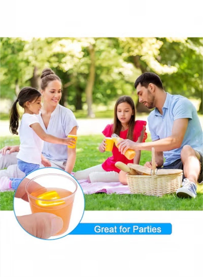 fantasize Clear Plastic Cups, 100 Pack 30ml Plastic Glasses Made of PS Material, Premium Disposable Cups for Tasting Food Samples, for Condiments, Tasting, Sauce - Image 3