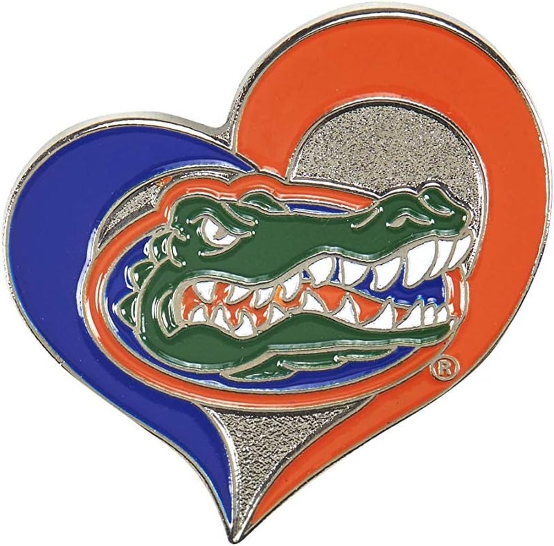 NCAA unisex-adult Swirl Heart Pin