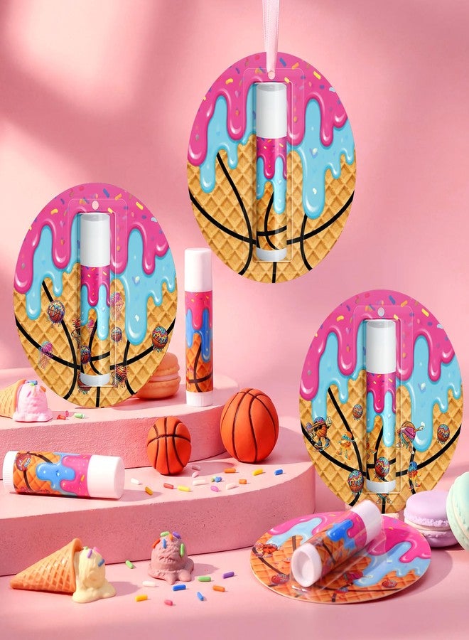Batiyeer 30 Pcs Basketball Ice Cream Drip Lip Balms Summer Sport Party Goodie Favor Basketball Drip Gift Set Bulk Sports Team Gifts Birthday Party Decorations Inspirational Accessories for Teen Adults - Image 4