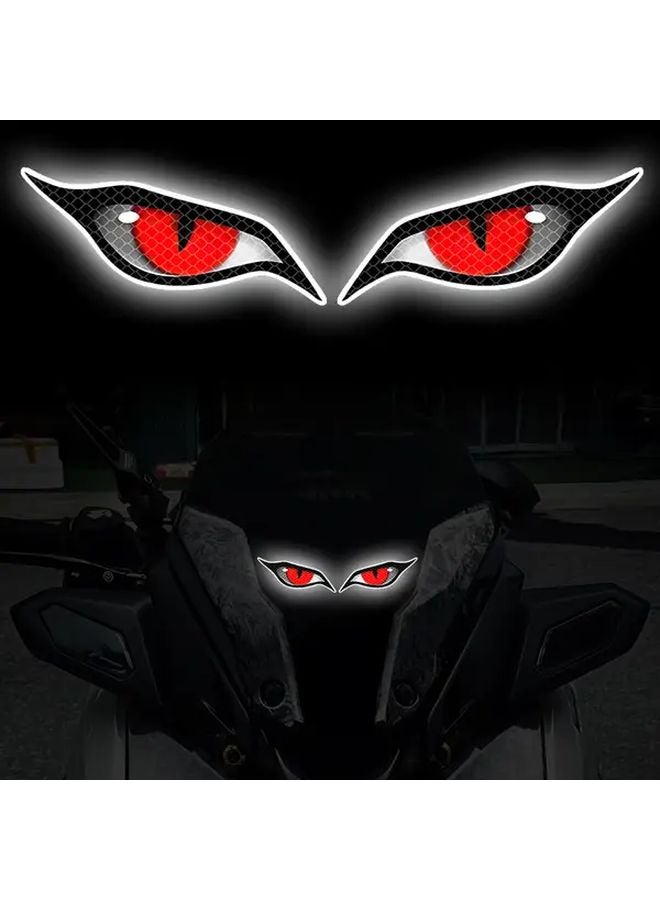Red Reflective Motorcycle Decals 5 51x1 18 Inch Safety Stickers Waterproof Sun Resistant - Image 5