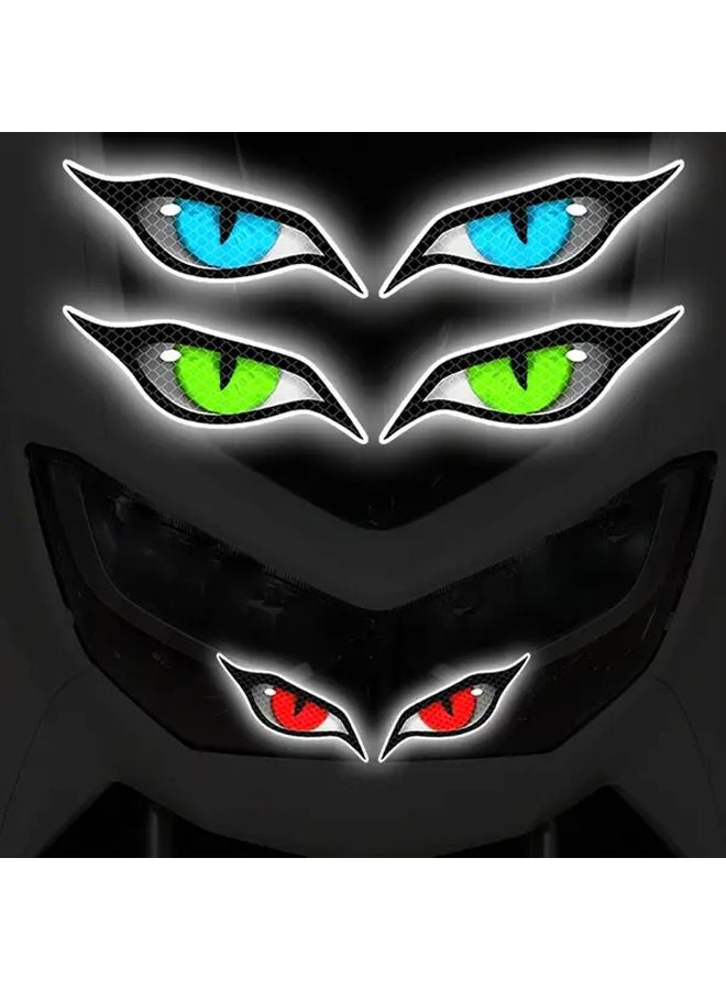 Red Reflective Motorcycle Decals 5 51x1 18 Inch Safety Stickers Waterproof Sun Resistant - Image 3