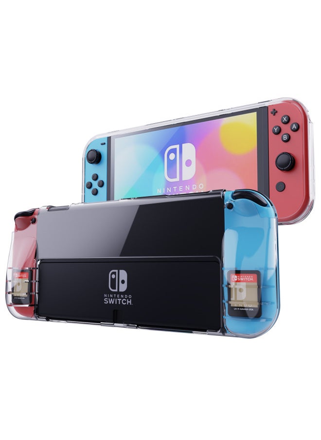 Generic Switch Oled Transparent Protective Shell Nintendo Game Machine Flexible Glue Protective Cover Can Be Installed With Card Direct Sales-Product Color:Transparent-Model:switch2（2025）  - Image 1
