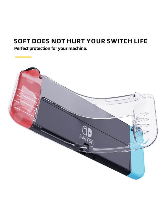Generic Switch Oled Transparent Protective Shell Nintendo Game Machine Flexible Glue Protective Cover Can Be Installed With Card Direct Sales-Product Color:Transparent-Model:switch2（2025）  - Image 3