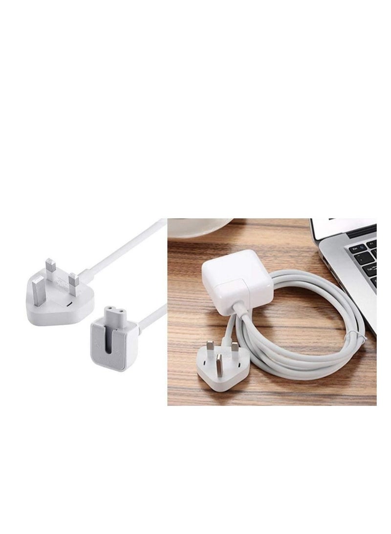New For Apple MacBook UK Plug Power Adapter Extension Cable Lead  - Image 3