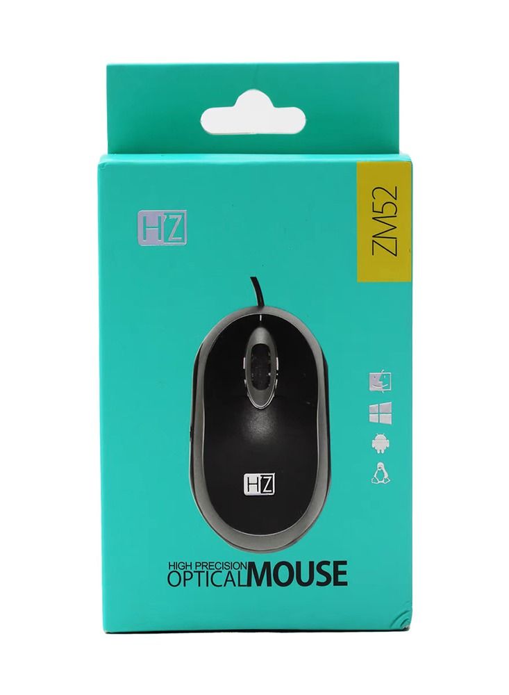 Wired Optical Mouse Black HZ