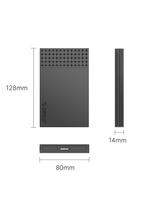 BURAQ ORICO ORICO-2526U3-V1 2.5 inch USB 3.0 Micro-B Hard Drive Enclosure External Storage Case(Black) - Image 3