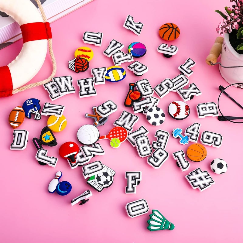 klarako Letters Numbers Shoe Charms, A-Z Letters & 0-9# Numbers Clog Charms DIY Shoes Pins for Boy Girl Teens Men Women and Adults - Image 5