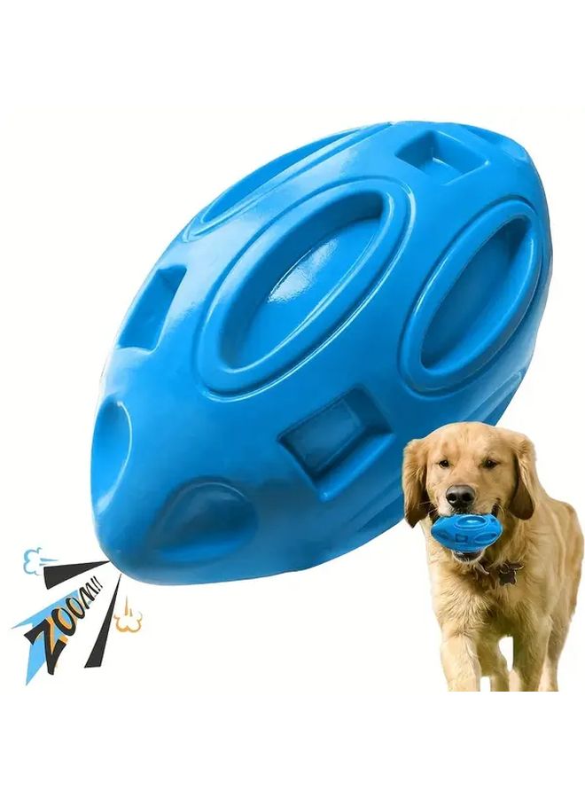 كرة كلب زرقاء غير قابلة للكسر من المطاط الصدوي متينة مقاومة للمضغ للكلاب التي تمضغ بقوة - Image 1