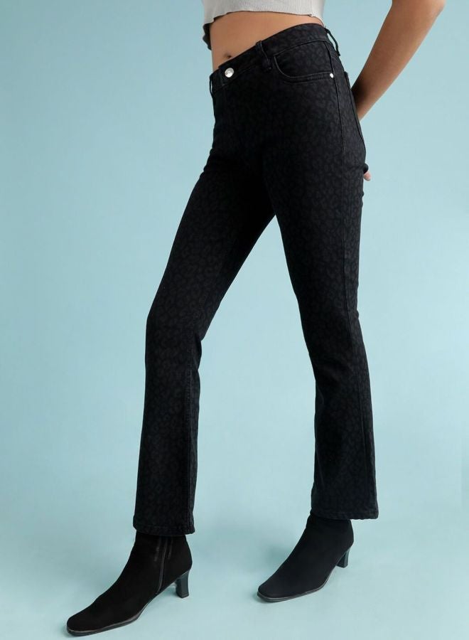 Freehand Women Bootcut Laser Print High Rise Jeans - Image 3
