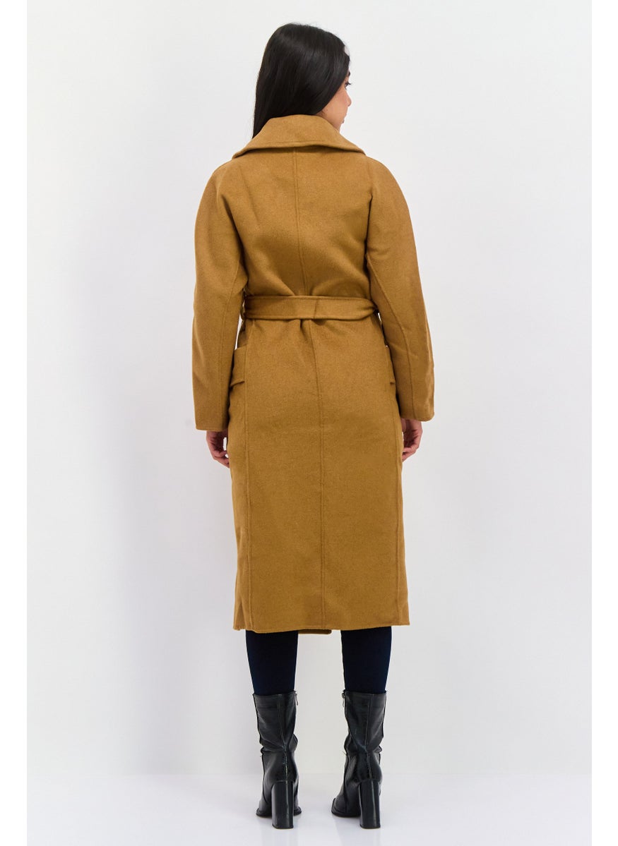 VERO MODA - Women Solid Trench Coat, Brown - Image 1