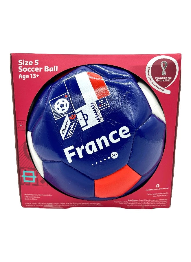 Kole High Quality France FIFA Soccer Ball Blue Size 5 AE977  - Image 1
