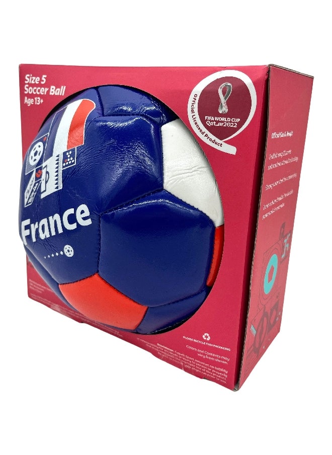 Kole High Quality France FIFA Soccer Ball Blue Size 5 AE977  - Image 2