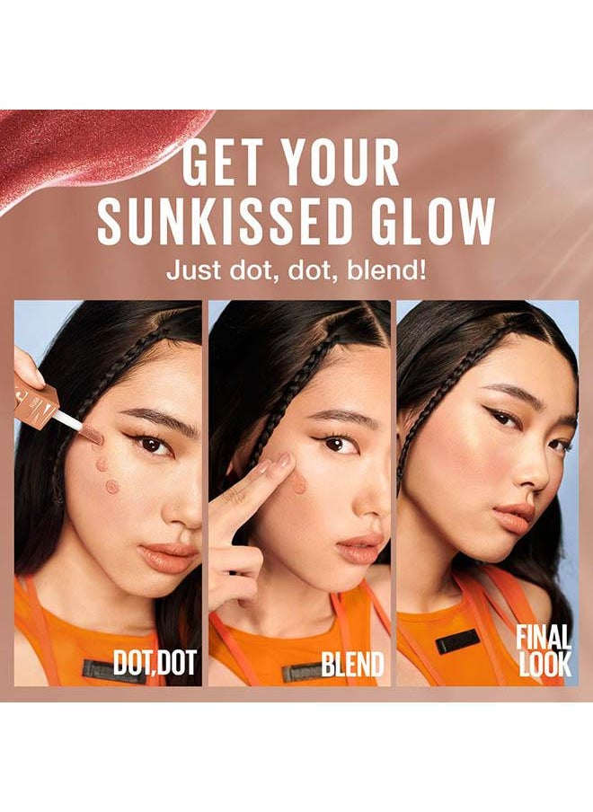Sunkisser Liquid Glow Blush With Vitamin E,  02 Uptown Glow