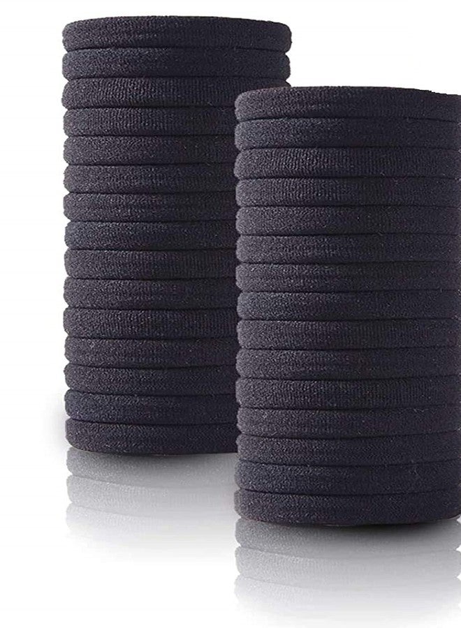 DIAN Pack of 30 Black Hair Rubber Bands, Ponytail Holders, Hair Tie, Hair Bow, Hair Accessories for Women, Teens and Girl - Image 1