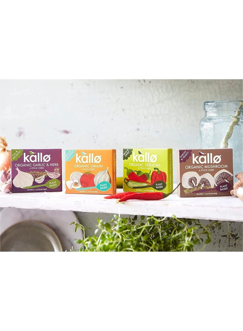كالو 6 مكعبات مرق ثوم وأعشاب عضوية خالية من الغلوتين ومناسبة للنباتيين ومرضى الاضطرابات الهضمية بدون ألوان أو نكهات أو مواد حافظة اصطناعية مرق نباتي ممتاز للمرق وصلصة الحساء والمرق 66 جرام - Image 5