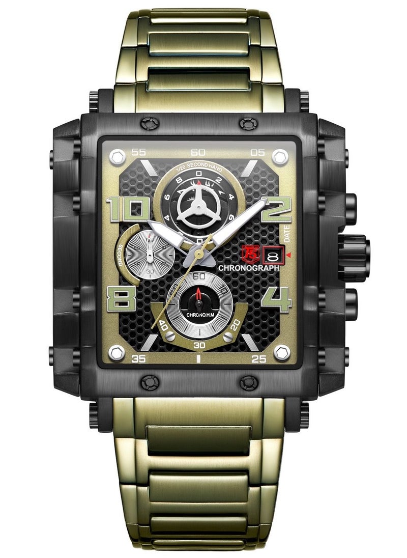 T5 T5 Men's Chronograph Square Dial Stainless steel Watch  - Image 1