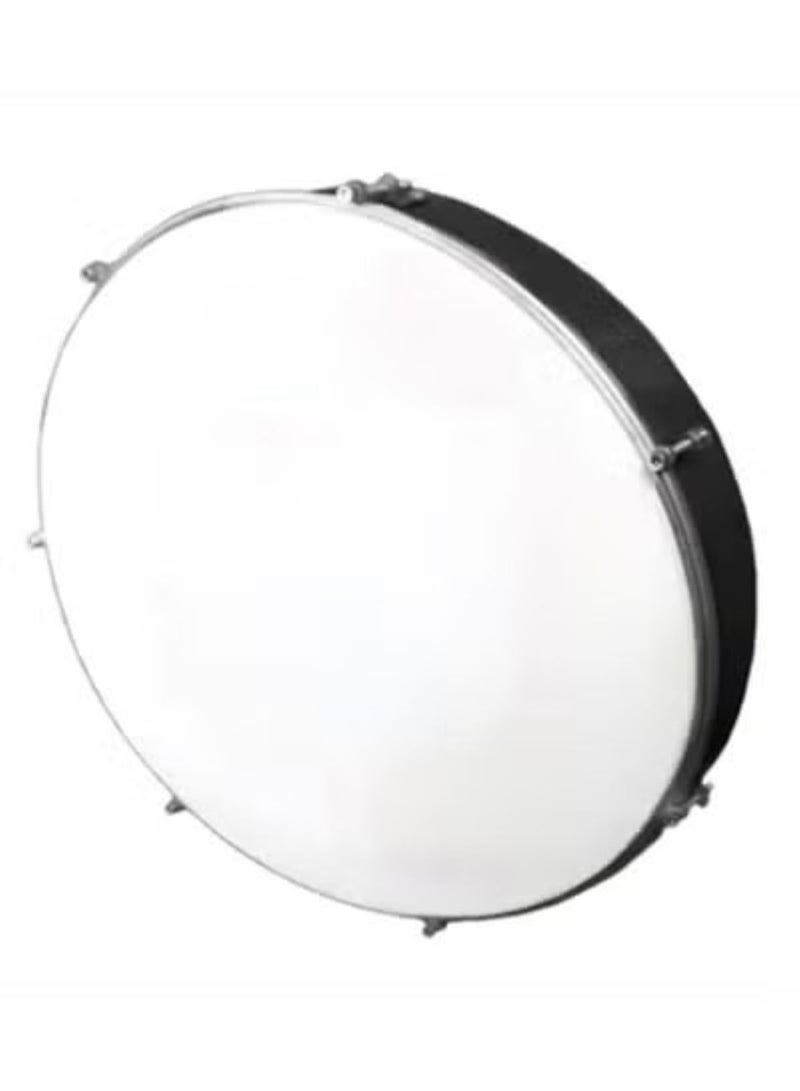 بندير دف طبلة عادي غير احترافي خشب مع جلدة بلاستيكية بقطر ٤٠ سم للمرح - Image 1