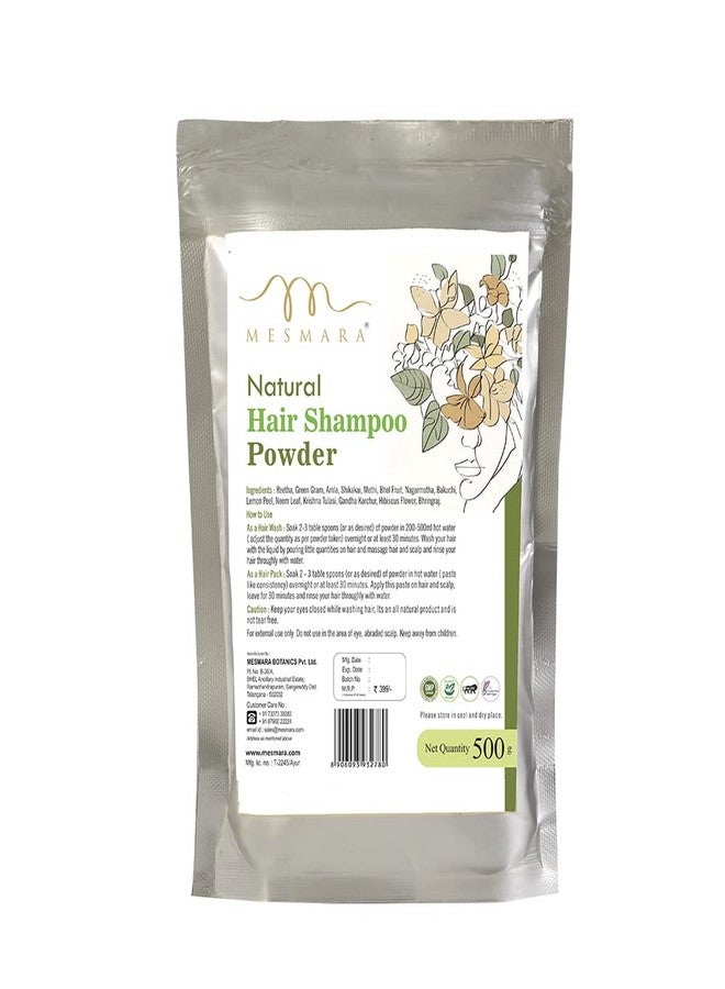 Mesmara Natural Hair Shampoo Powder with 14 Herbs - 500g - Image 1