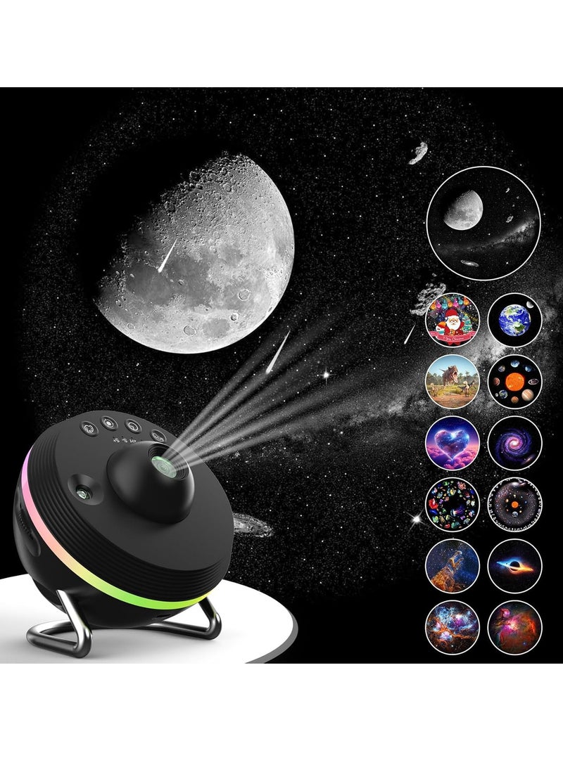 ELTRAZONE Planetarium Star Projector for Bedroom – 4K Starry Sky Projector with 13 Replaceable Galaxy Discs, HD Image, Large Projection Area, Night Light for Kids & Adults, Ceiling Home Decor - Image 1