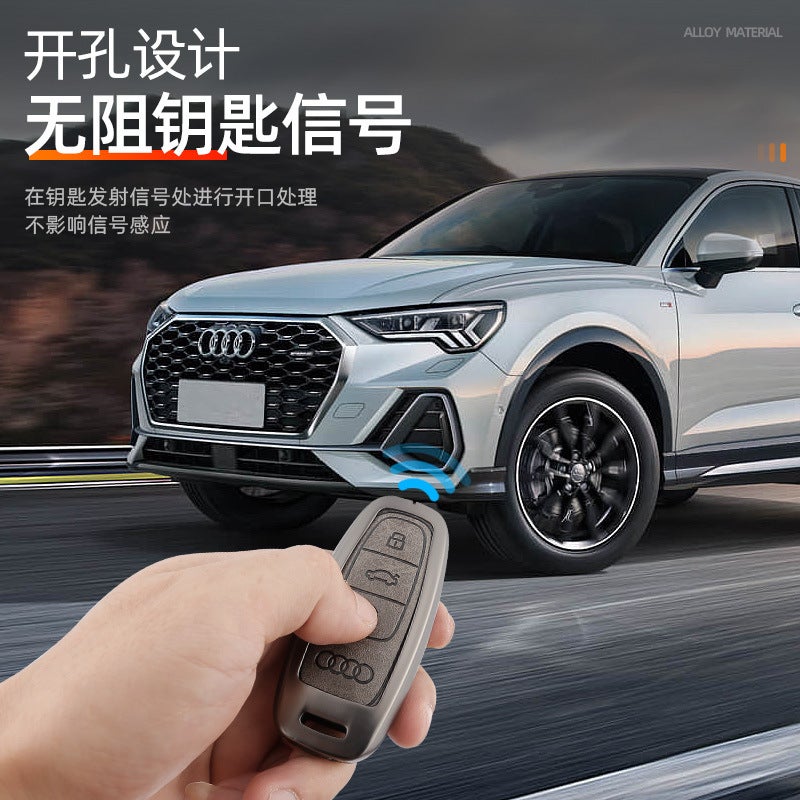 Suitable For 22 Audi Q5L Key Covers 23 Models A4 Shell A5 Buckle Q7 Male A6L Car S5 Decorative S4 Supplies Bag - Image 5